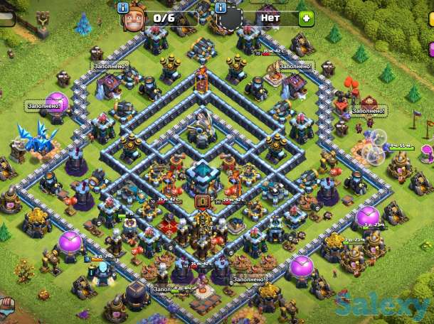 Продам аккаунт clash of clans 13 tx 99.99full, фотография 1