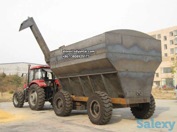 машина транспорта и саморазгрузки для заготовленного зерна или кукурузы зерновая тележка/  Перевозка зерна, фотография 3