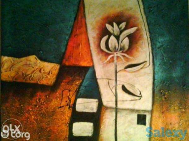 Продам или обменяю на холодильник Холст,масло., фотография 1