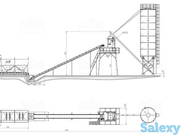 Стационарный бетонный завод  Лента-106 производительностью 106 м3/час, фотография 3