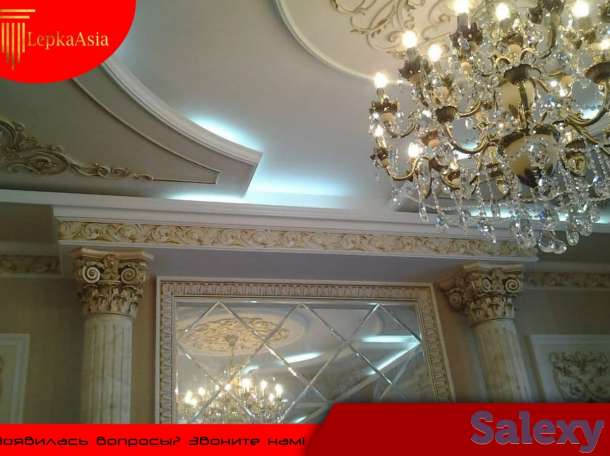 Лепка лепнина тяга 3D Панель камень колонна Tyaga lepka fibrabeton, фотография 1