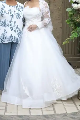 Шикарное свадебное платье, фотография 4