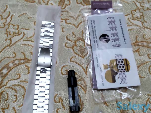 Ремешки для часов новые из нержавеющей стали цвет silver, фотография 3