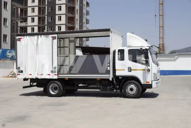 Автофургон шторно-тентовый FAW Tiger V 7 т дизель, фотография 4