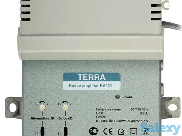 Мощный кабельный усилитель телевизионного сигнала Terra HA131, фотография 1