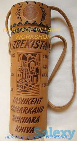 Кожаный тубус ручной работы., фотография 10