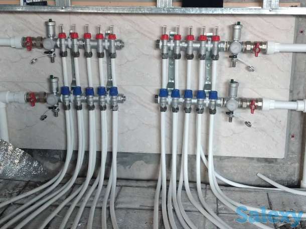 Монтаж отопления сантехник тёплый пол, фотография 6