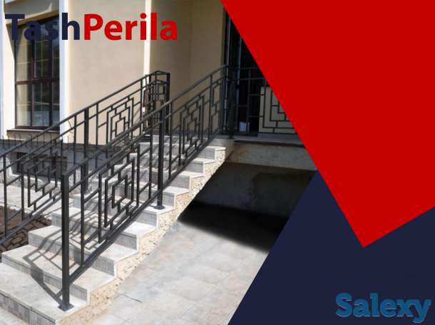 Перила из чёрного металла в ташкенте на заказ, фотография 1