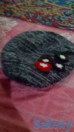 Продам шапку беретку для девочек 7 или 8 лет, фотография 1