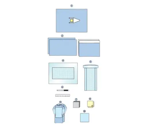 Комплект белья хирургического для краниотомии dr. green's оптом, фотография 1