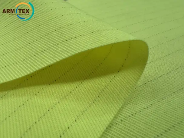 ARMTEX VIS-FR 340 STRONG  Огнестойкая Саржа 22  Сигнальный Жёлтый, фотография 5