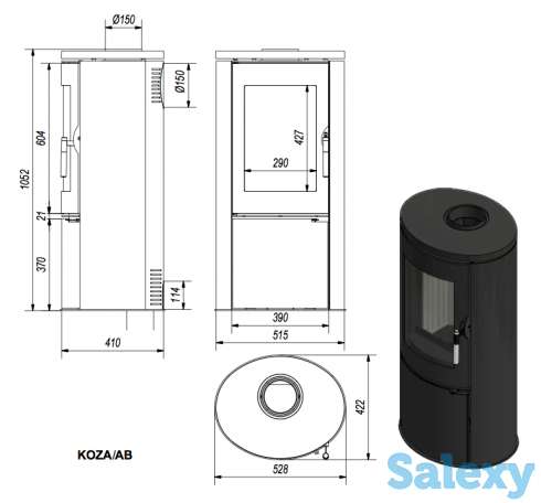 Топка-камин koza ab kratki в Ташкенте, Узбекистане камин, топка, pech, kamin, ideasvet, фотография 6