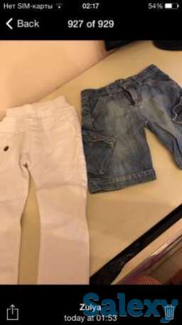 Продам белые брюки на мальчика 4-5 лет, фотография 1