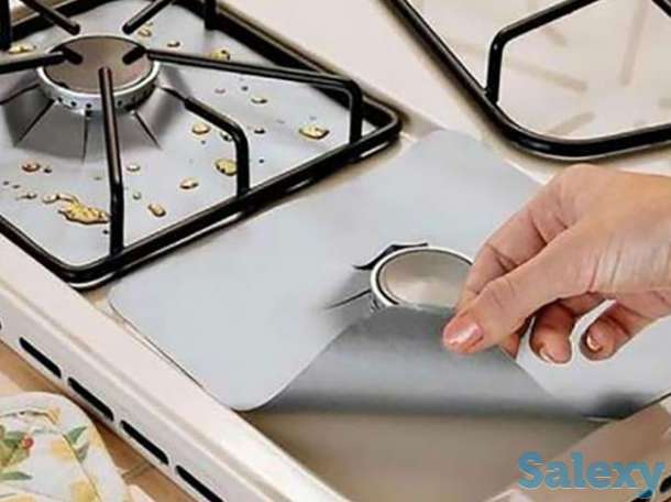 Фольга для плиты одноразовая с отверстием посередине, фотография 1