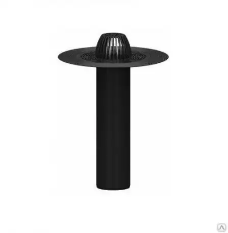 Воронка кровельная PLASTFOIL VORTEX D160 мм, длина 350-450 мм, фотография 2