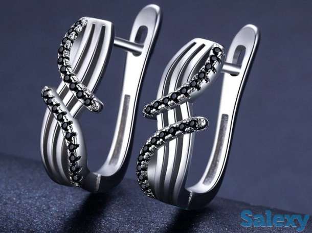 Серебряные серьги из серебра 925 пробы, фотография 3