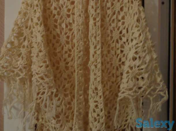 Новая ажурная вязанная шаль., фотография 1
