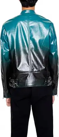 Оригинальная демисезонная куртка в байкерском стиле из штатов, фотография 2