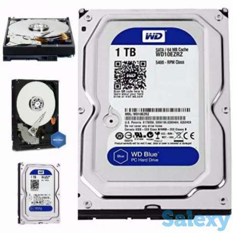 Продам WD Blue 1TB Desktop Hard Disk Drive - 5400 RPM SATA 6 Gb/s 64MB, фотография 1
