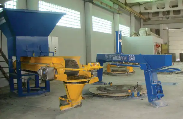 Оборудование для производства бетонных труб, диаметр до 1,.5 м, длина до 2,5 м. VVIHY Multicast S150,Hawkeye Pedershaab, фотография 1