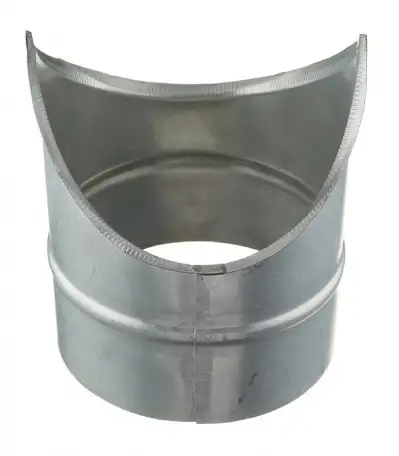 Врезка круглая D: от 100 до 1600 мм, L: 45-355 мм, s: 0,5-1 мм, Форм.: седловая; прямая, фотография 1