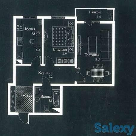 2 комн. квартира в новостройке, фотография 2