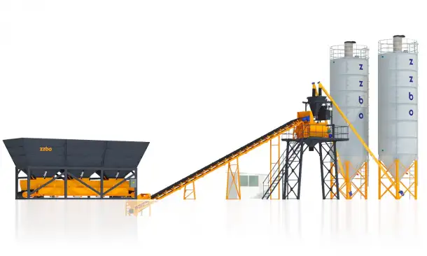 Стационарный бетонный завод  Лента-106 производительностью 106 м3час, фотография 2