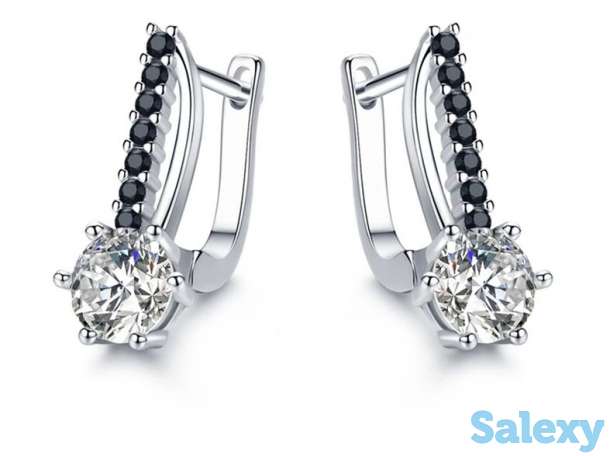 Сережки из серебра 925 пробы, фотография 1