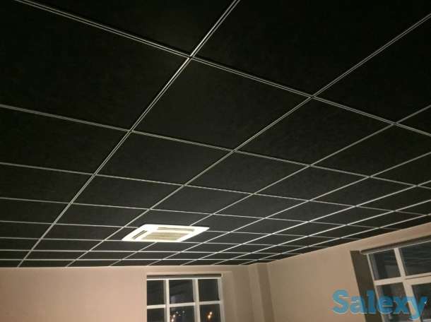 Чёрные потолочные панели Rockfon — акустика в помещения, фотография 3