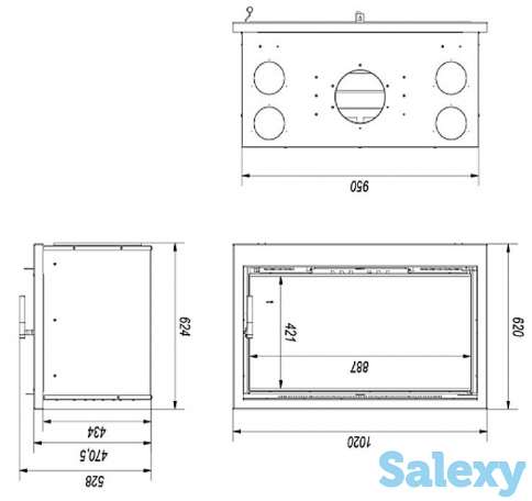 Стальной камин kaseta arke 95 на 140 км² в Ташкенте, Узбекистане камин, топка, pech, kamin, ideasvet, фотография 6