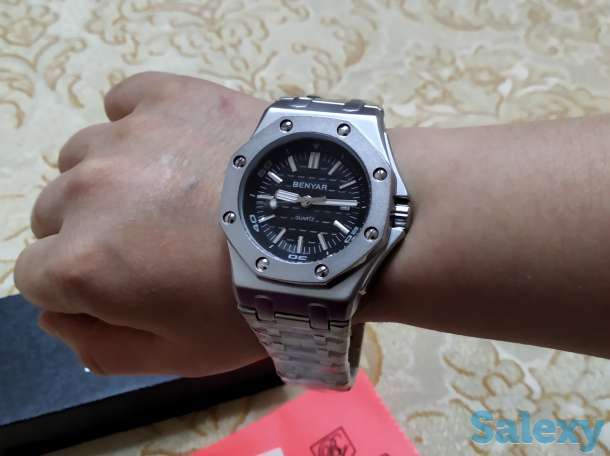 BENYAR кварцевые мужские часы Повседневная мода/30 м водонепроницаемые, фотография 2