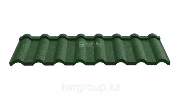 Композитная черепица Vektile, профиль Milano, Green, фотография 2