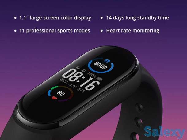 Xiaomi Mi Band 5 запечатанные фитнесс трекеры/браслеты. Оригинал, фотография 2
