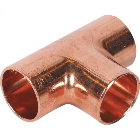 Тройник медный переходной, фотография 1