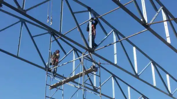 Производство тяжёлых металлоконструкций. Монтаж сендвич панелей, фотография 3