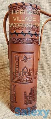 Кожаный тубус ручной работы., фотография 5