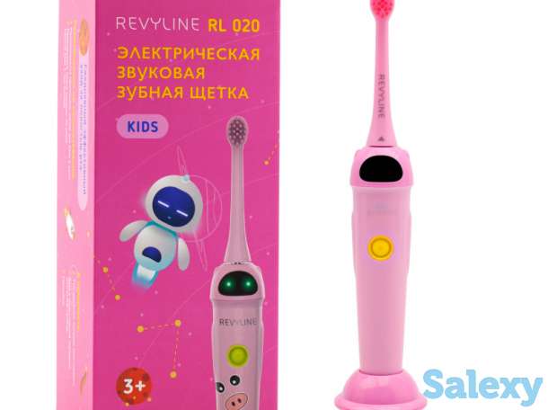 Звуковая щетка Revyline RL 020 Kids Pink с 2 режимами, фотография 1