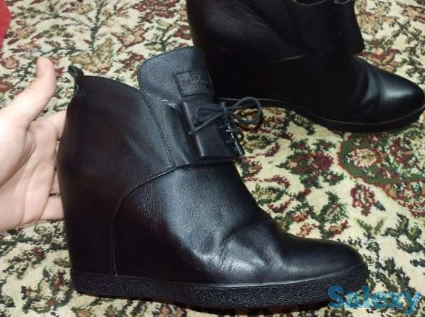 Натуральная кожаная и замшевая полусапожки, фотография 1