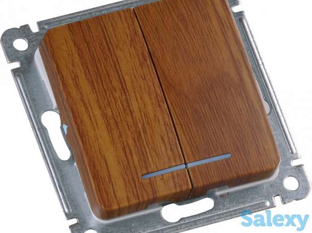 Розетки, выключатели, рамки, механизмы MASTER дуб Гарантия 5 лет от HEGEL, фотография 4