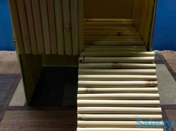 Двухэтажный домик оформленный камышом., фотография 2