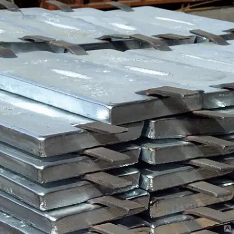 Аноды свинцовые Матер.: С2; С3; ССу10; ССу2..., B: 50-500 мм, s: 10 мм, L: 0,1-1 м, фотография 1