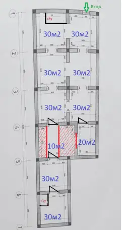 Ц-1 Аренда коммерческого помещения в центре 270 м2 ор-р 6 роддом 2 900 у.е., фотография 7