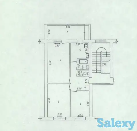 Продается 3-комнатная квартира, 4/4 на м.Буюк Ипак Йули, ориентир: кафе КФС, фотография 9