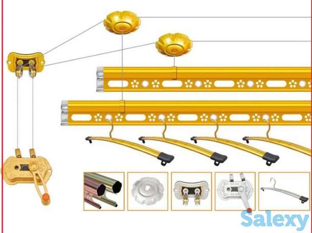 Manual clothes drying rack, фотография 6