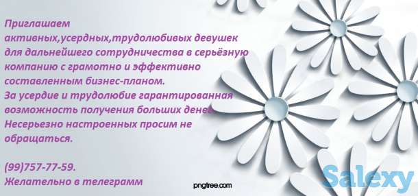 вариант подработки на дому для активных, общительных, коммуникабельных, желающих обучаться  девушек старше 20 ти лет, фотография 1