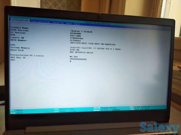 Lenovo idepad 3 Noutbuk sotiladi, фотография 2