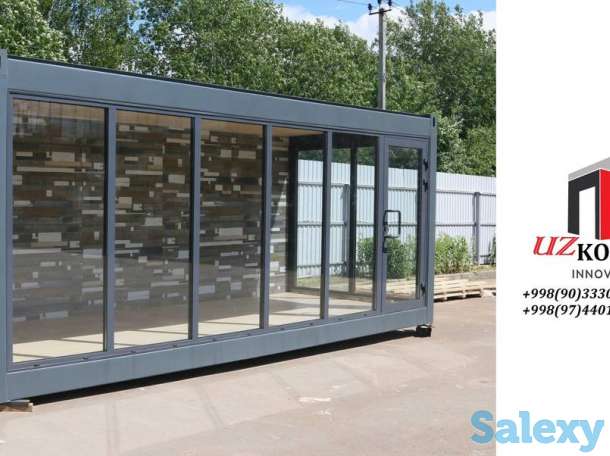 Контейнеры жилые и нежилые, контейнеры под офис, будки, киоски, мобильные дома, торговые павильоны, КПП в Ташкенте. Прои, фотография 3