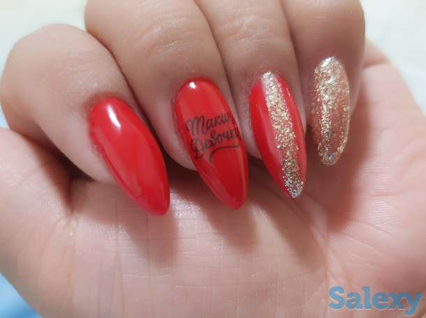 Маникюр,  наращивание, фотография 6