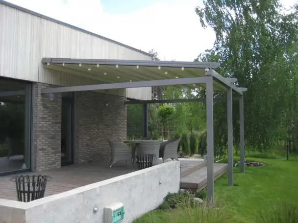 Навесы, перголы биоклиматические, беседки, летние кухни, оконные маркизы любого размера, фотография 9