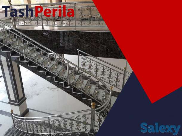 Металлические перила для лестниц на заказ в ташкенте, фотография 12